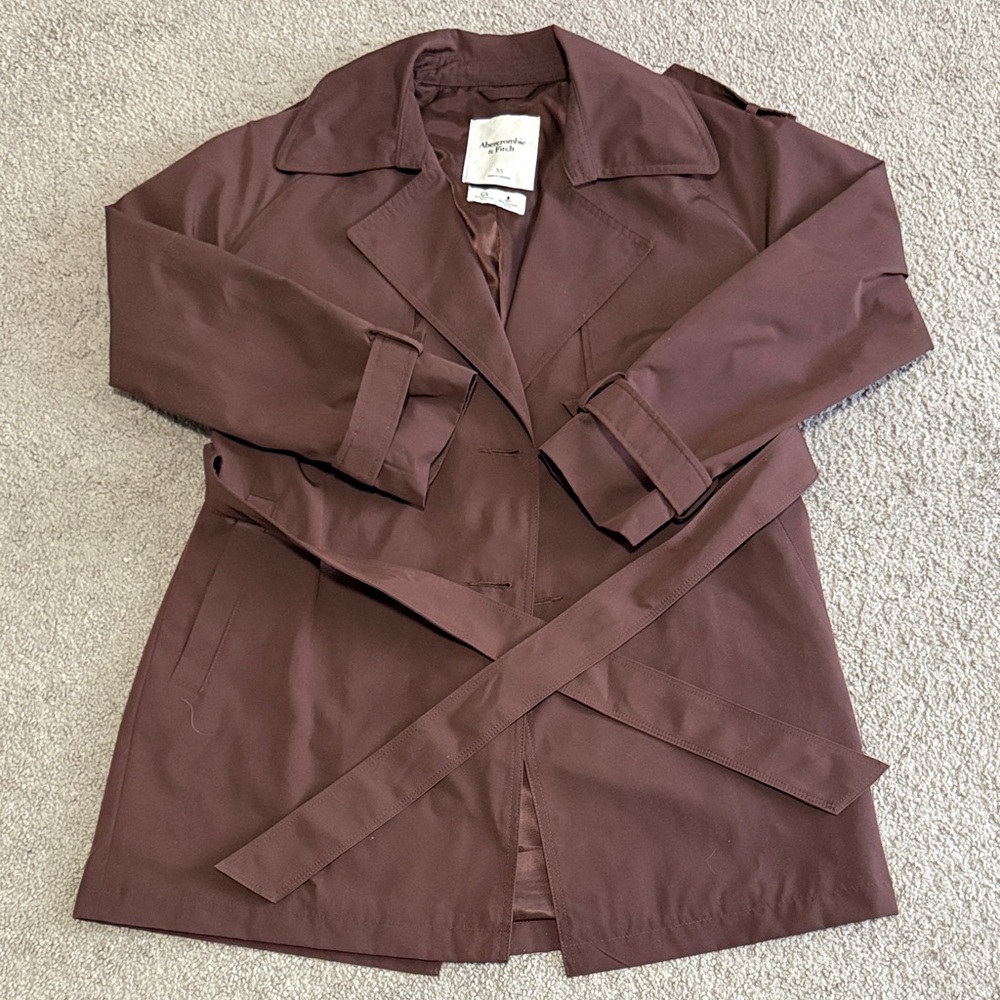 Abercrombie & Fitch Mid-Length Trench Coat